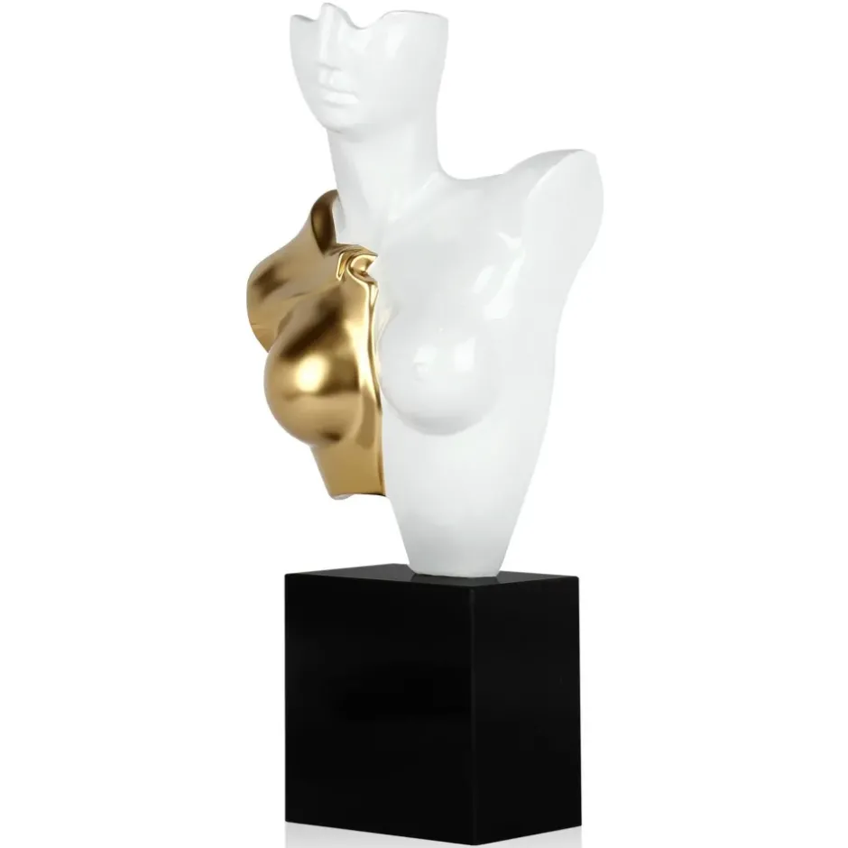 Statues & Sculptures Figurative|Table Top^Divided Diva 50cm White Resin Indoor Sculpture