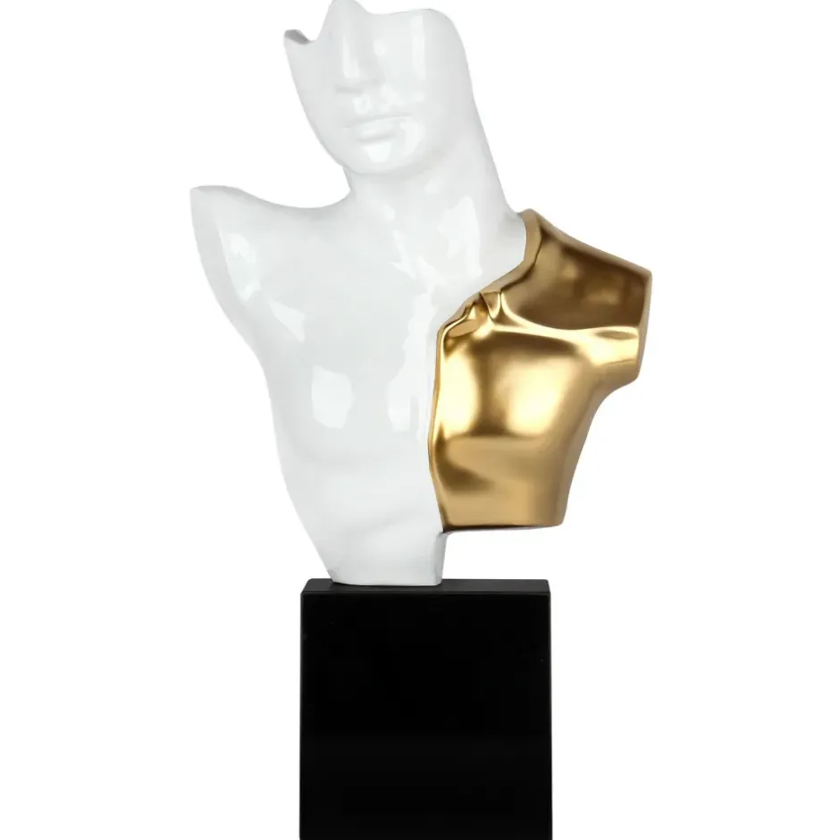 Statues & Sculptures Figurative|Table Top^Divided Titan 52cm White Resin Indoor Sculpture