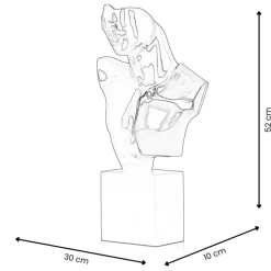 Statues & Sculptures Figurative|Table Top^Divided Titan 52cm White Resin Indoor Sculpture