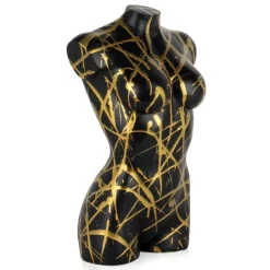 Statues & Sculptures Figurative|Table Top^Divine Torso 50cm Black Resin Indoor Sculpture