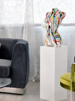 Statues & Sculptures Figurative|Table Top^Divine Torso 50cm Multicolour Resin Indoor Sculpture