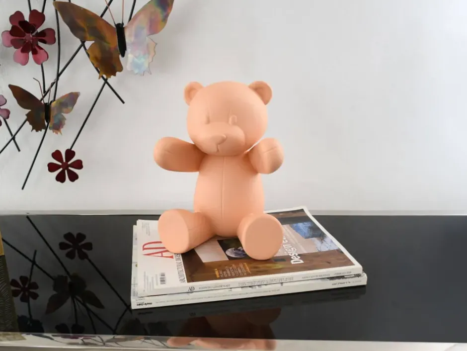 Statues & Sculptures Table Top|Animals^Dream Bear 22cm Pink Resin Indoor Sculpture