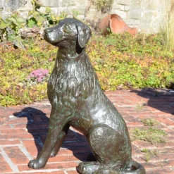 Statues & Sculptures Dogs^Duke the Dog Bronze Metal Garden Ornament
