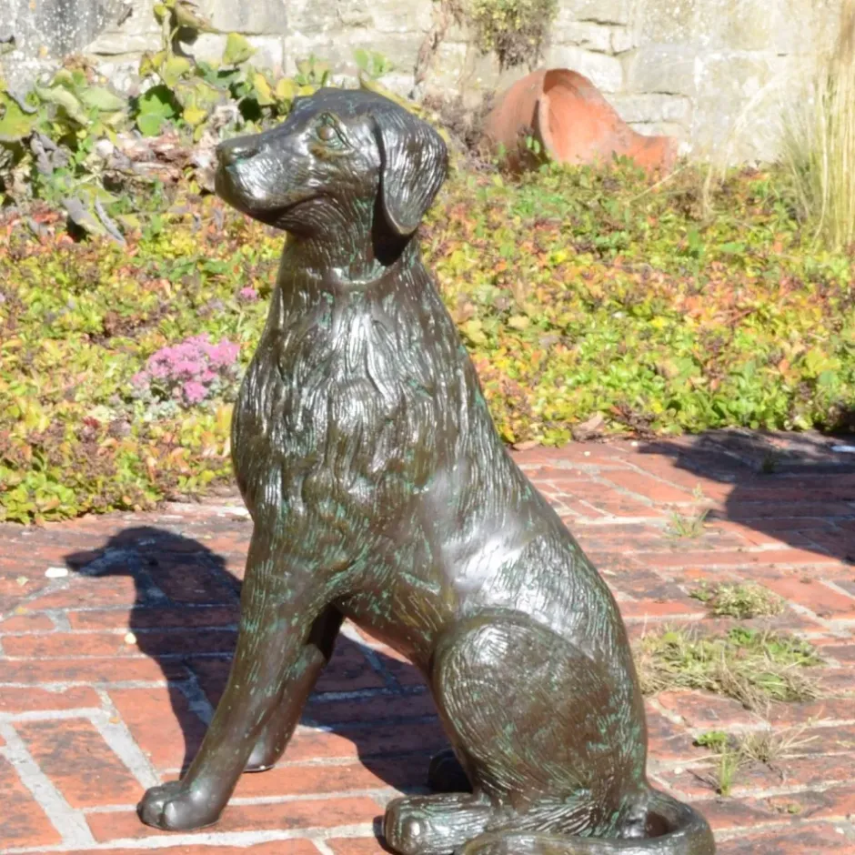 Statues & Sculptures Dogs^Duke the Dog Bronze Metal Garden Ornament