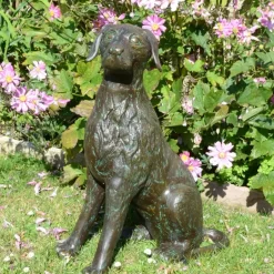 Statues & Sculptures Dogs^Duke the Dog Bronze Metal Garden Ornament