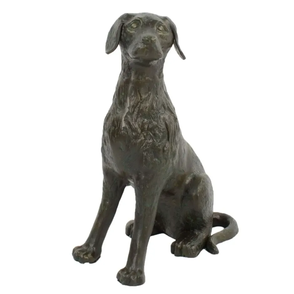 Statues & Sculptures Dogs^Duke the Dog Bronze Metal Garden Ornament