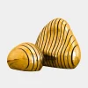 Statues & Sculptures Floor Standing|Abstract^Dynamic Pebbles 95cm Gold Metal Garden Sculptures