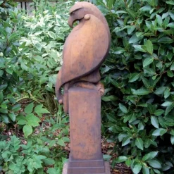 Statues & Sculptures Eagles|Modern^Eagle Modern Stone Garden Statue (Rust)