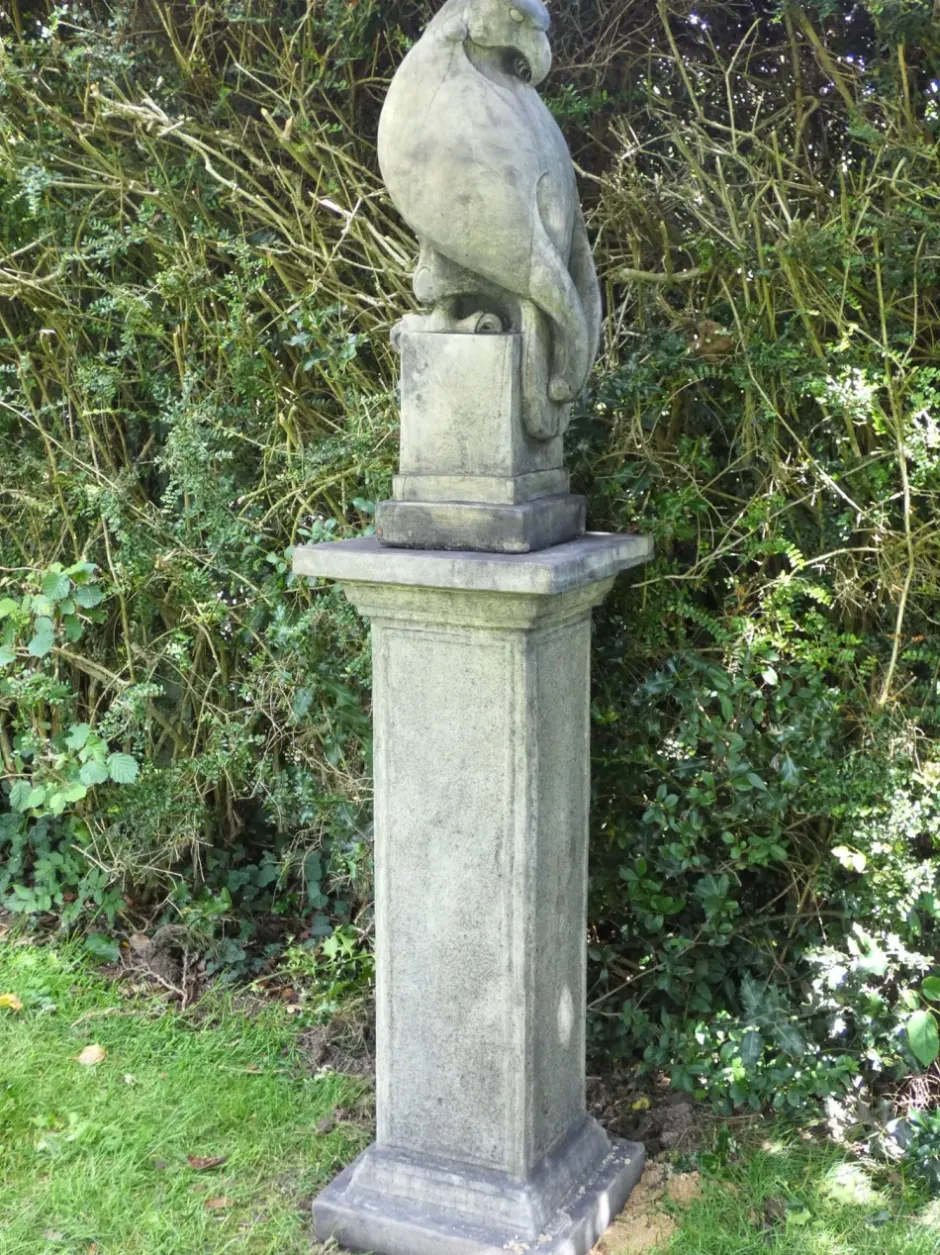 Statues & Sculptures Eagles|Modern^Eagle on Athenian Pedestal Modern Stone Garden Statue