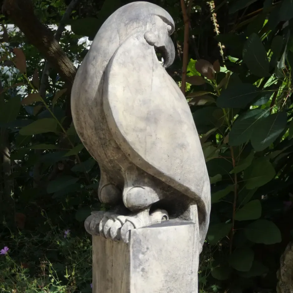 Statues & Sculptures Eagles|Modern^Eagle on Modena Pedestal Modern Stone Garden Statue