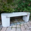 Statues & Sculptures Stone Benches^Elegance Polished Granite Stone Garden Bench