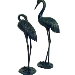 Statues & Sculptures Cranes^Elegant Cranes Bronze Metal Garden Ornaments