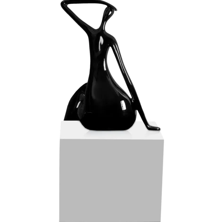 Statues & Sculptures Figurative|Table Top^Elegant Grace 75cm Black Resin Indoor Sculpture