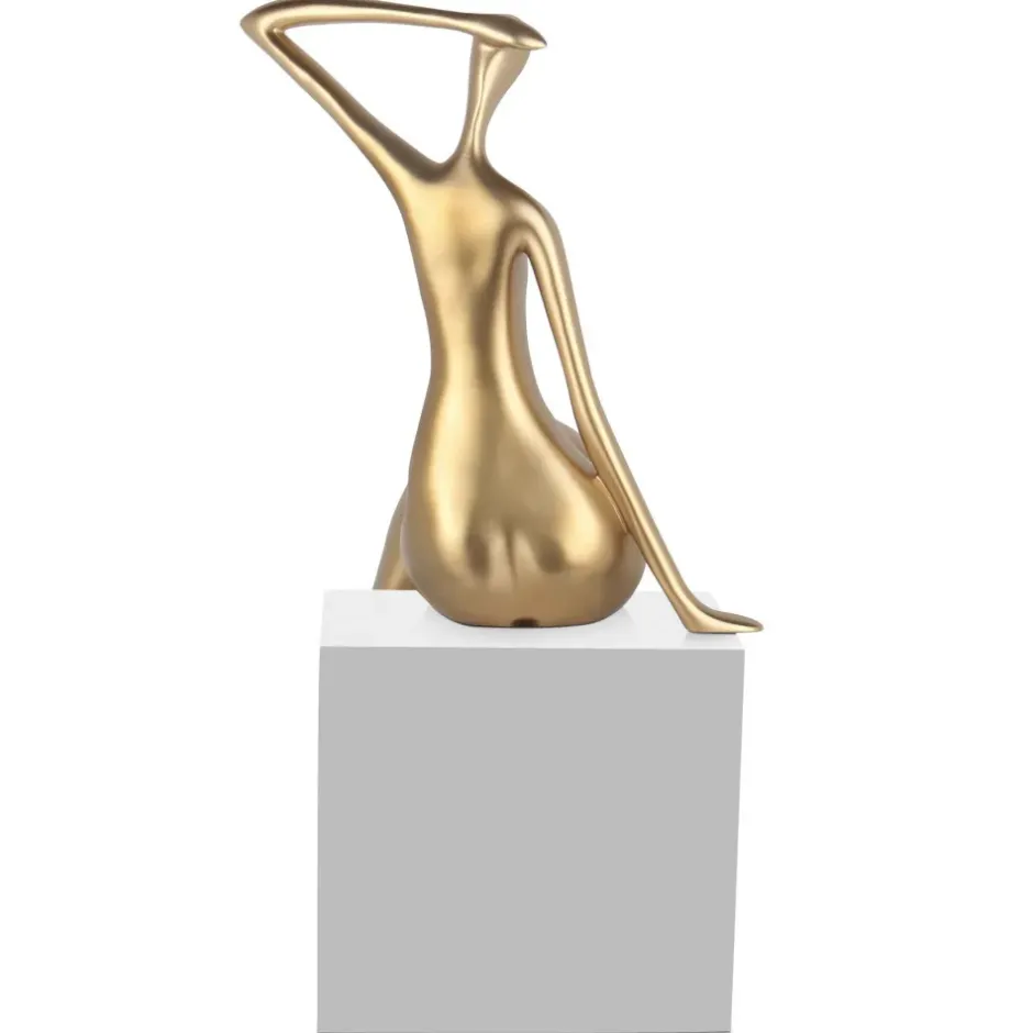 Statues & Sculptures Figurative|Table Top^Elegant Grace 38cm Gold Resin Indoor Sculpture