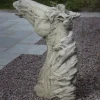 Statues & Sculptures Horses^Epona Horses Head Stone Garden Ornament