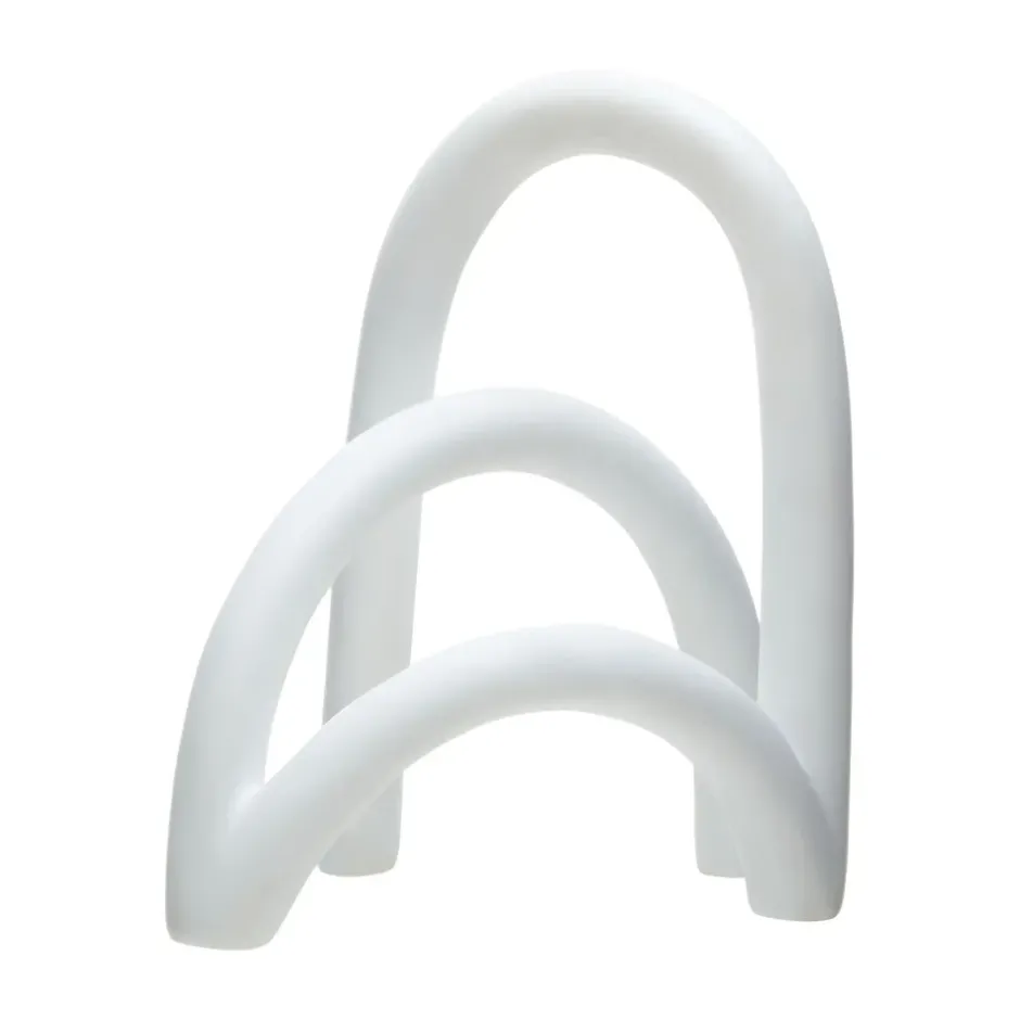 Statues & Sculptures Table Top|Abstract^Eternal Arches 22cm White Resin Indoor Sculpture