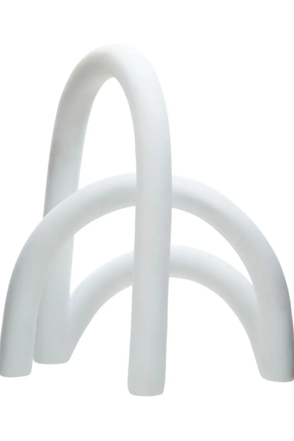Statues & Sculptures Table Top|Abstract^Eternal Arches 22cm White Resin Indoor Sculpture