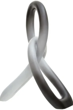 Statues & Sculptures Table Top|Abstract^Eternal Curves 19cm Black & White Resin Indoor Sculpture