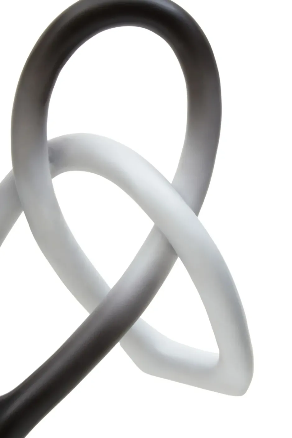 Statues & Sculptures Table Top|Abstract^Eternal Curves 19cm Black & White Resin Indoor Sculpture