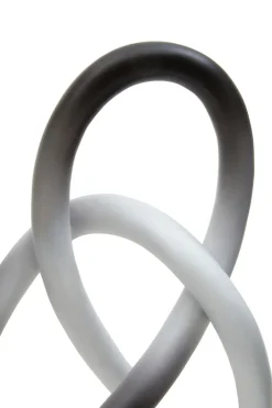 Statues & Sculptures Table Top|Abstract^Eternal Curves 19cm Black & White Resin Indoor Sculpture