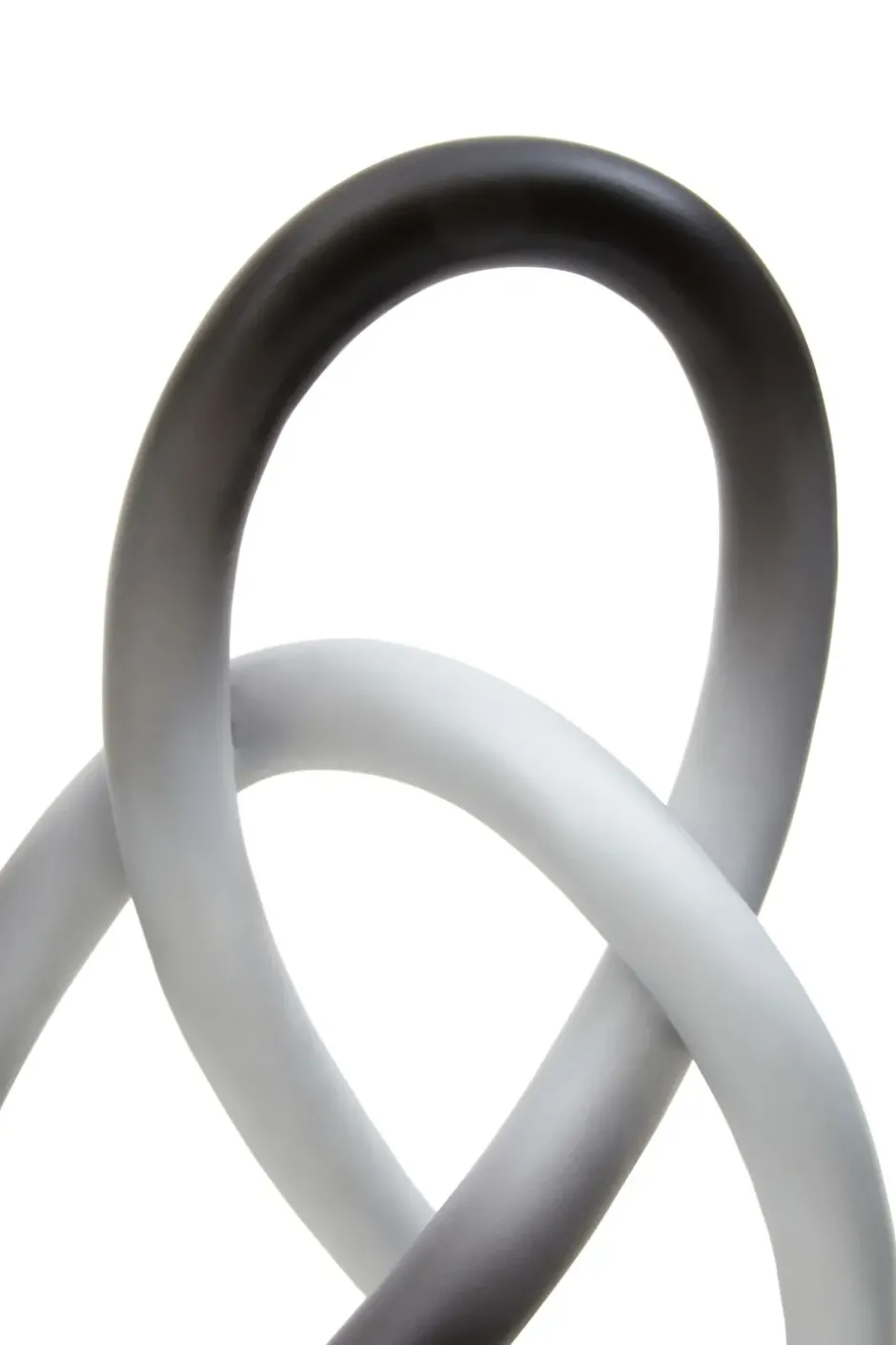 Statues & Sculptures Table Top|Abstract^Eternal Curves 19cm Black & White Resin Indoor Sculpture