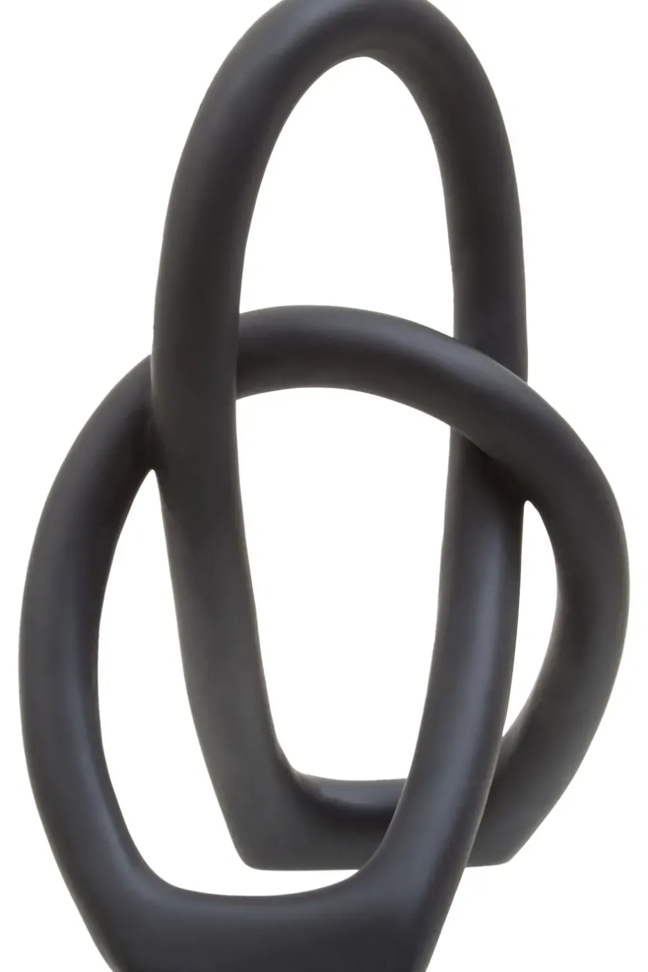Statues & Sculptures Table Top|Abstract^Eternal Curves 19cm Black Resin Indoor Sculpture