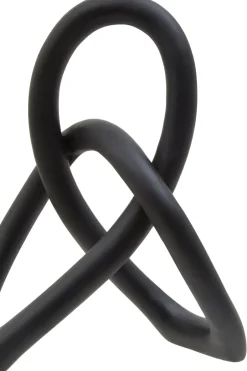Statues & Sculptures Table Top|Abstract^Eternal Curves 19cm Black Resin Indoor Sculpture