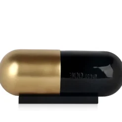 Statues & Sculptures Table Top|Contemporary^Eternal Health Pill 13cm Gold Resin Indoor Sculpture
