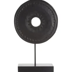 Statues & Sculptures Table Top|Abstract^Eternal Loop 44cm Black Wood Indoor Sculpture