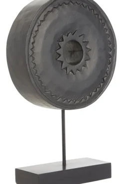 Statues & Sculptures Table Top|Abstract^Eternal Loop 44cm Black Wood Indoor Sculpture