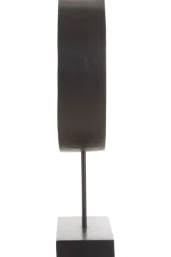 Statues & Sculptures Table Top|Abstract^Eternal Loop 44cm Black Wood Indoor Sculpture