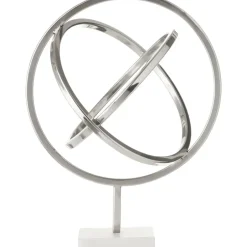 Statues & Sculptures Table Top|Contemporary^Eternal Orbit 42cm Silver Metal Indoor Sculpture