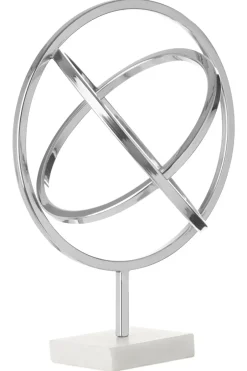 Statues & Sculptures Table Top|Contemporary^Eternal Orbit 42cm Silver Metal Indoor Sculpture