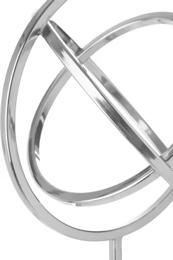 Statues & Sculptures Table Top|Contemporary^Eternal Orbit 42cm Silver Metal Indoor Sculpture