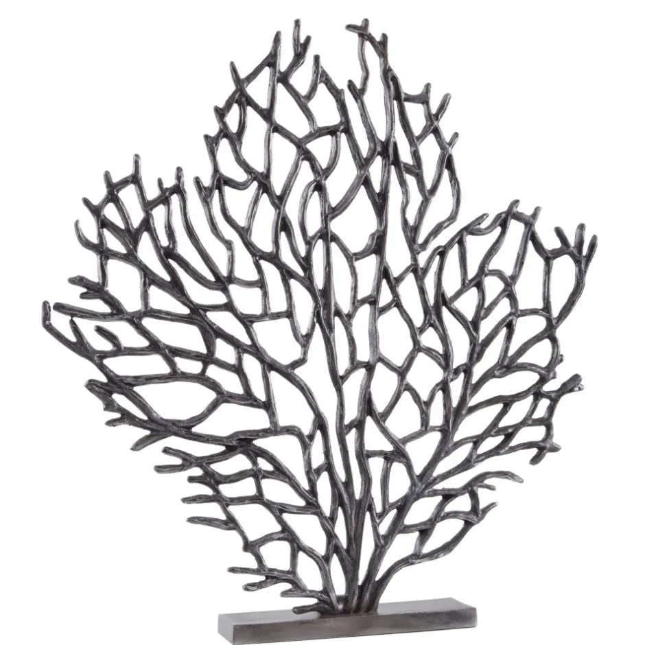 Statues & Sculptures Table Top|Contemporary^Euphoric Coral 53cm Black Metal Indoor Sculpture