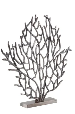 Statues & Sculptures Table Top|Contemporary^Euphoric Coral 43cm Black Metal Indoor Sculpture