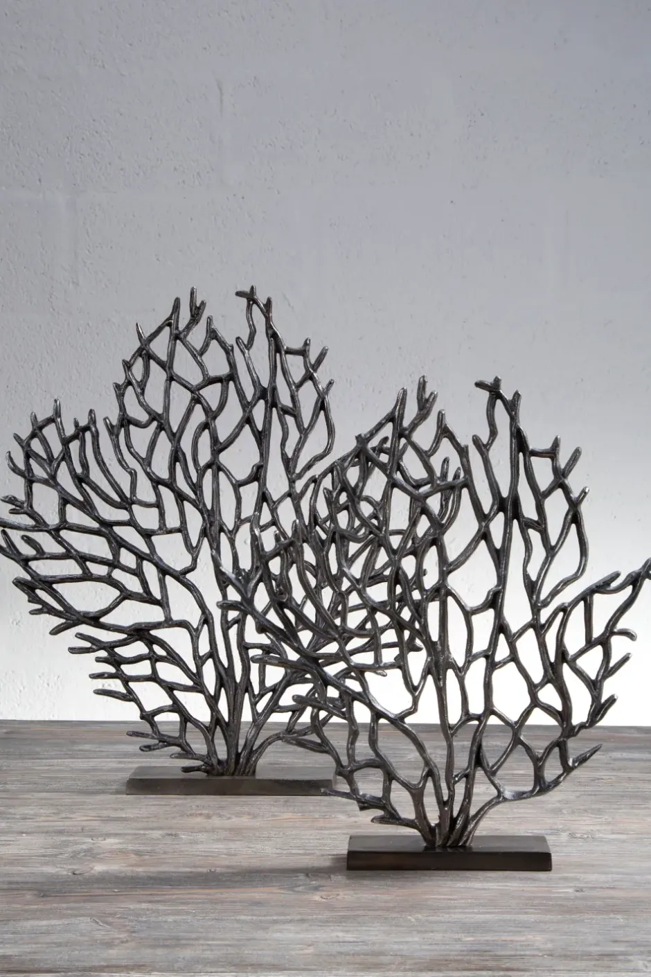Statues & Sculptures Table Top|Contemporary^Euphoric Coral 43cm Black Metal Indoor Sculpture