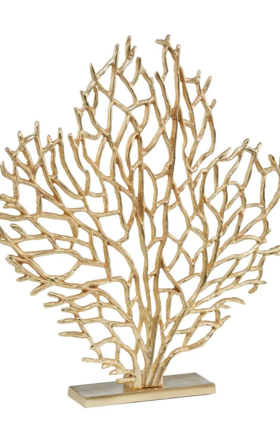 Statues & Sculptures Table Top|Contemporary^Euphoric Coral 54cm Gold Metal Indoor Sculpture