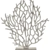 Statues & Sculptures Table Top|Contemporary^Euphoric Coral 43cm Silver Metal Indoor Sculpture