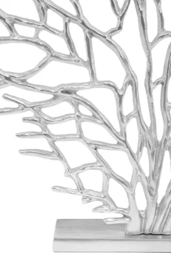 Statues & Sculptures Table Top|Modern^Euphoric Coral 53cm Silver Metal Indoor Sculpture
