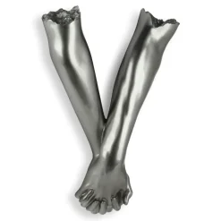 Statues & Sculptures Wall Art|Contemporary^Everlasting Embrace 55cm Anthracite Resin Wall Sculpture