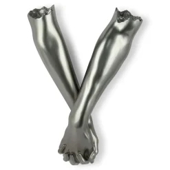 Statues & Sculptures Wall Art|Contemporary^Everlasting Embrace 55cm Anthracite Resin Wall Sculpture