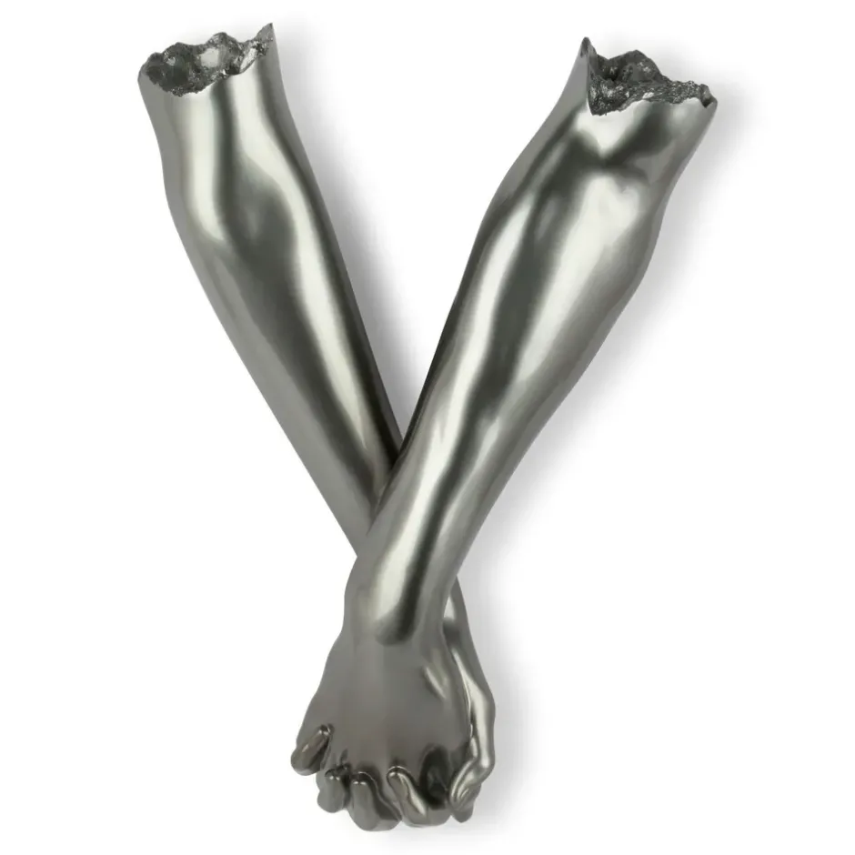 Statues & Sculptures Wall Art|Contemporary^Everlasting Embrace 55cm Anthracite Resin Wall Sculpture