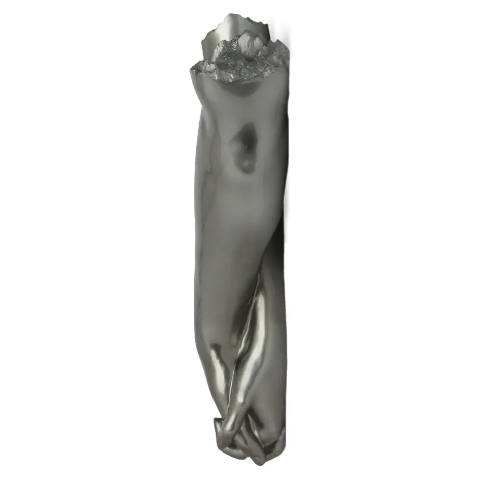 Statues & Sculptures Wall Art|Contemporary^Everlasting Embrace 55cm Anthracite Resin Wall Sculpture