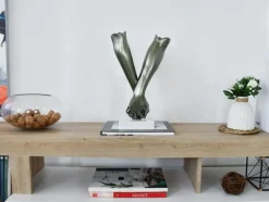 Statues & Sculptures Table Top|Contemporary^Everlasting Embrace 44cm Anthracite Resin Indoor Sculpture