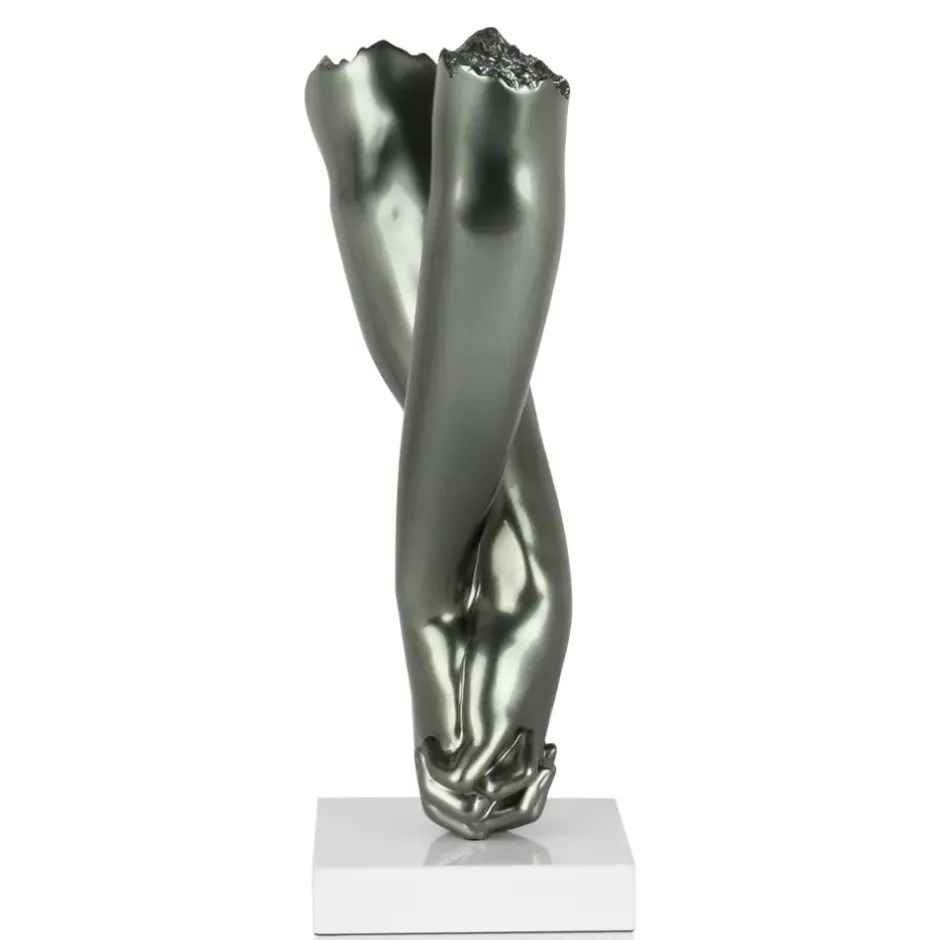 Statues & Sculptures Table Top|Contemporary^Everlasting Embrace 44cm Anthracite Resin Indoor Sculpture