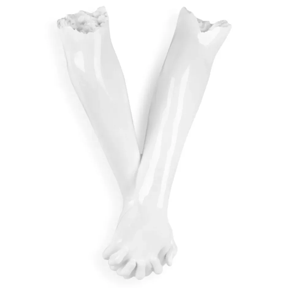 Statues & Sculptures Wall Art|Contemporary^Everlasting Embrace 55cm White Resin Wall Sculpture
