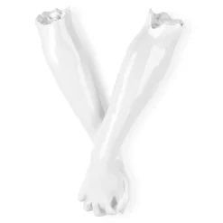 Statues & Sculptures Wall Art|Contemporary^Everlasting Embrace 55cm White Resin Wall Sculpture