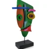 Statues & Sculptures Table Top|Abstract^Evolving Visage 59cm Abstract Metal Indoor Sculpture