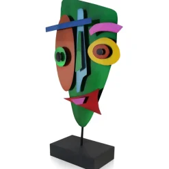 Statues & Sculptures Table Top|Abstract^Evolving Visage 59cm Abstract Metal Indoor Sculpture